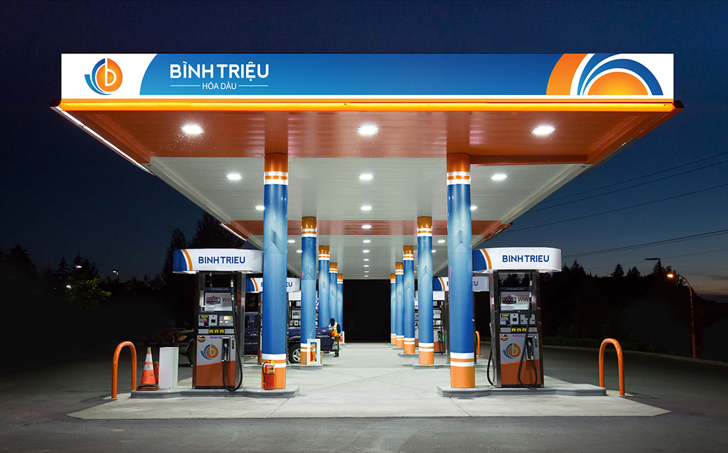 BÌNH TRIỆU - Thiết kế logo và hệ thống nhận diện thương hiệu công ty hoá dầu Bình Triệu